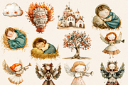 CUTE BIBLICAL PEOPLE CLIPART PACK, a Person Illustration by Daring Digies (Thumbnail 6 of 10)