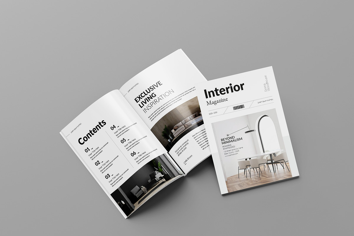 Modern Interior Magazine Layout, a Magazine Template by Seeing-art (Photo 2 of 11)