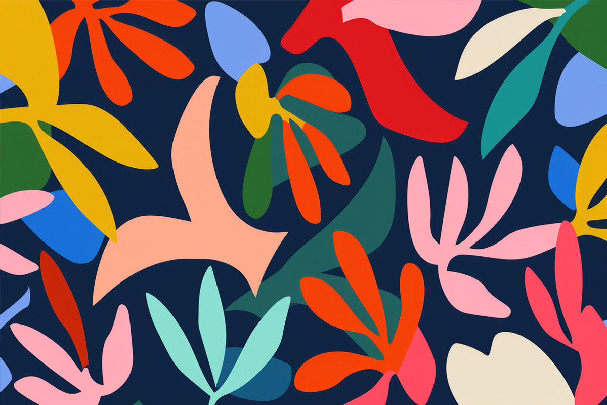 Naive floral art. 30 images, a Decorative Illustration by Handmadefont (Photo 7 of 10)