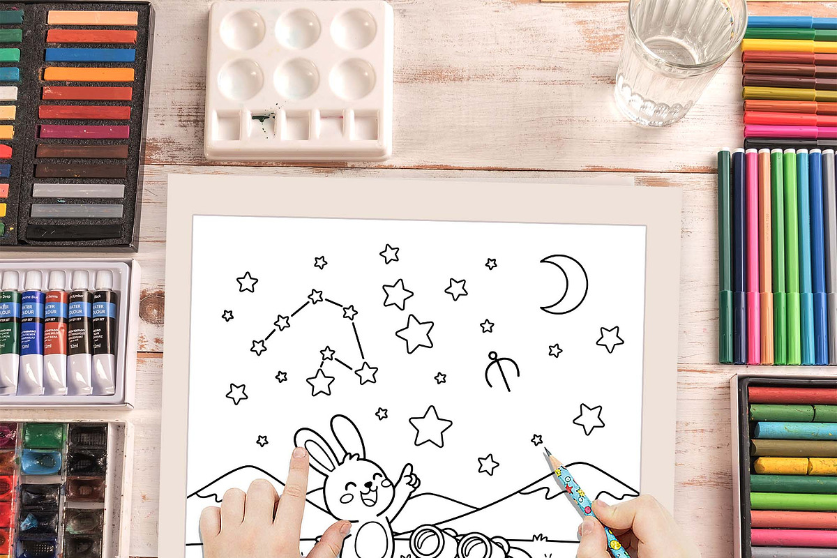 Cozy Friends New Year Coloring Book, an Illustration by one-touch (Photo 6 of 9)