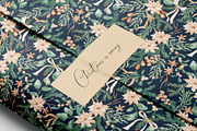 Festive Christmas Botanical Pattern, a Pattern Graphic by SirenaArt (Thumbnail 2 of 15)
