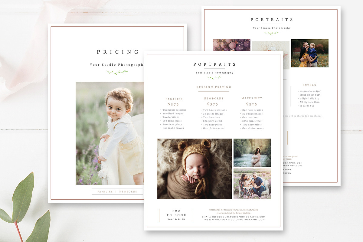 Photography Pricing Guide PSD, a Flyer Template by By Stephanie Design (Photo 3 of 6)
