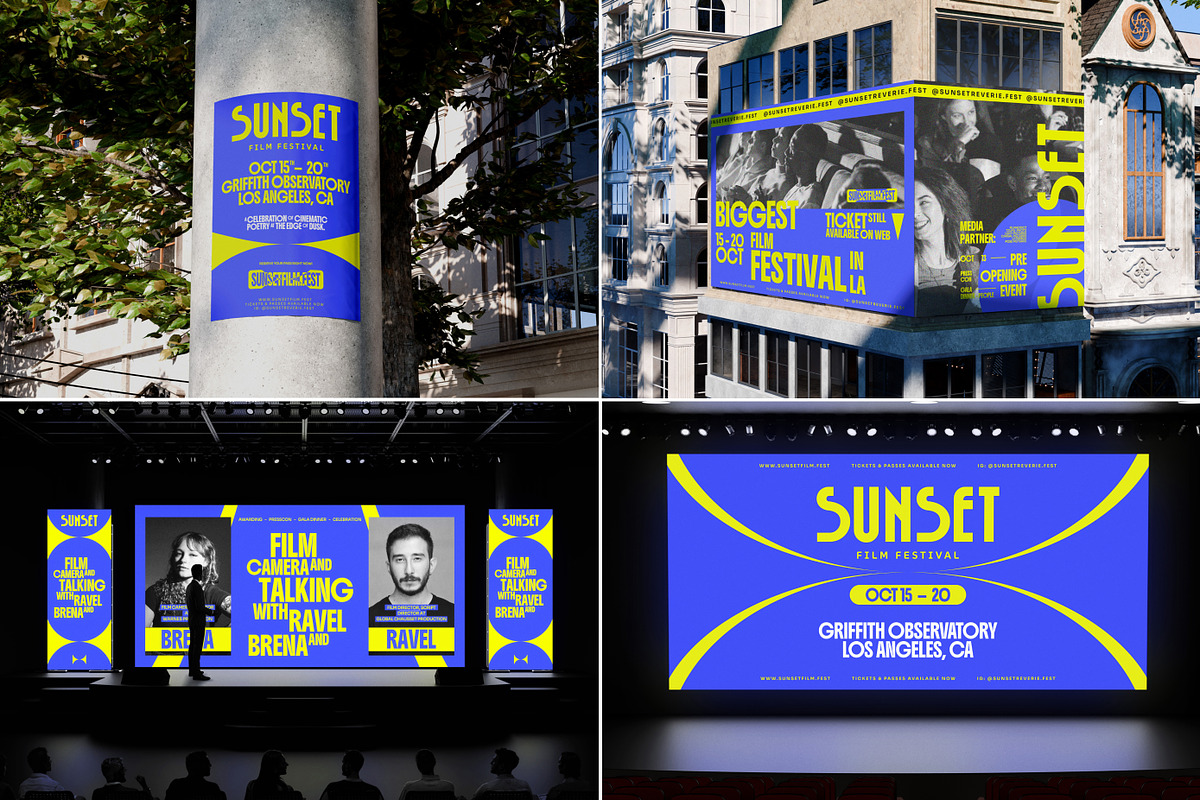 36 Event Film Festival Mockups, an Advertising Mockup by Vitora Mockup (Photo 3 of 11)