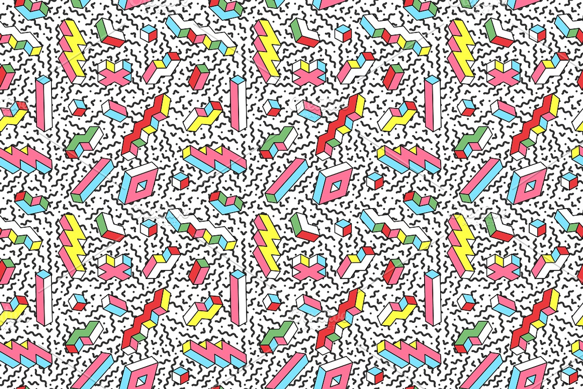 Colorful seamless trendy patterns, a Pattern Graphic by ExpressShop (Photo 6 of 10)