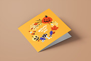 Spooky Halloween wreaths designs set, a Seasonal Illustration by PaperTrident (Thumbnail 10 of 16)