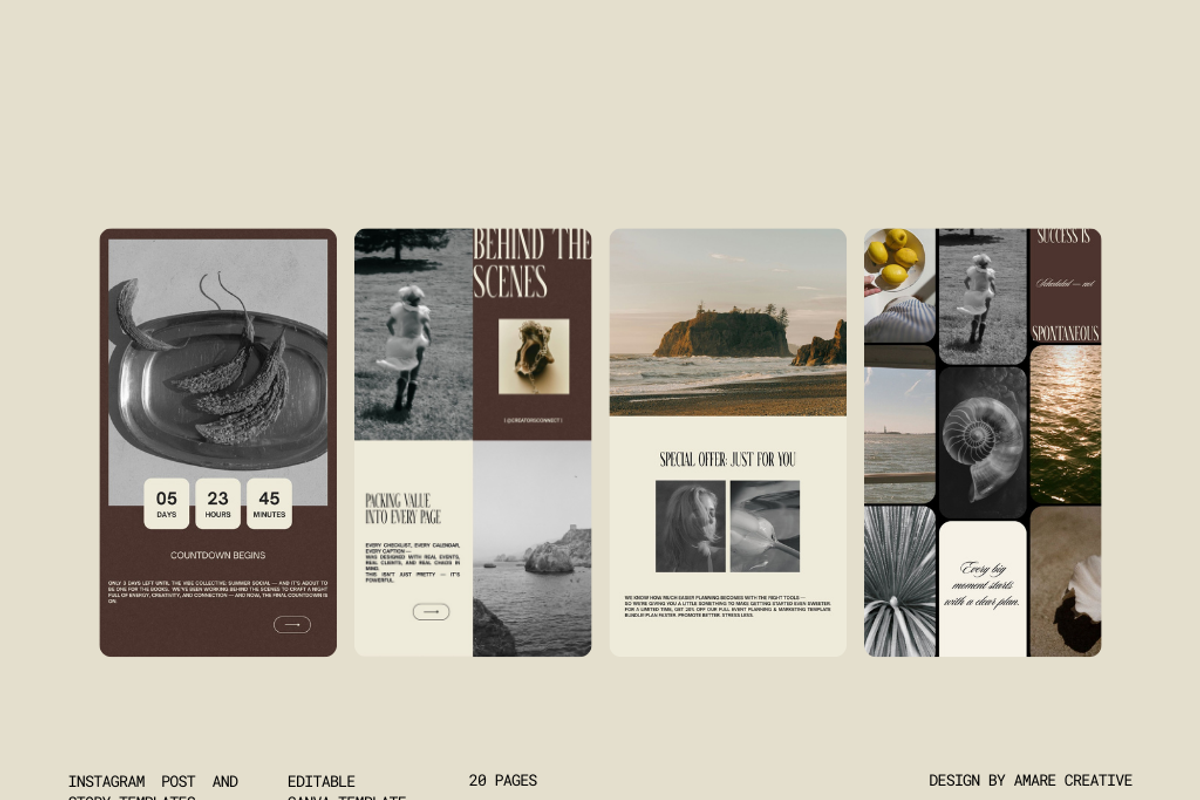 40 Event Marketing Canva Templates, a Social Media Template by Amaré Creative (Photo 11 of 11)