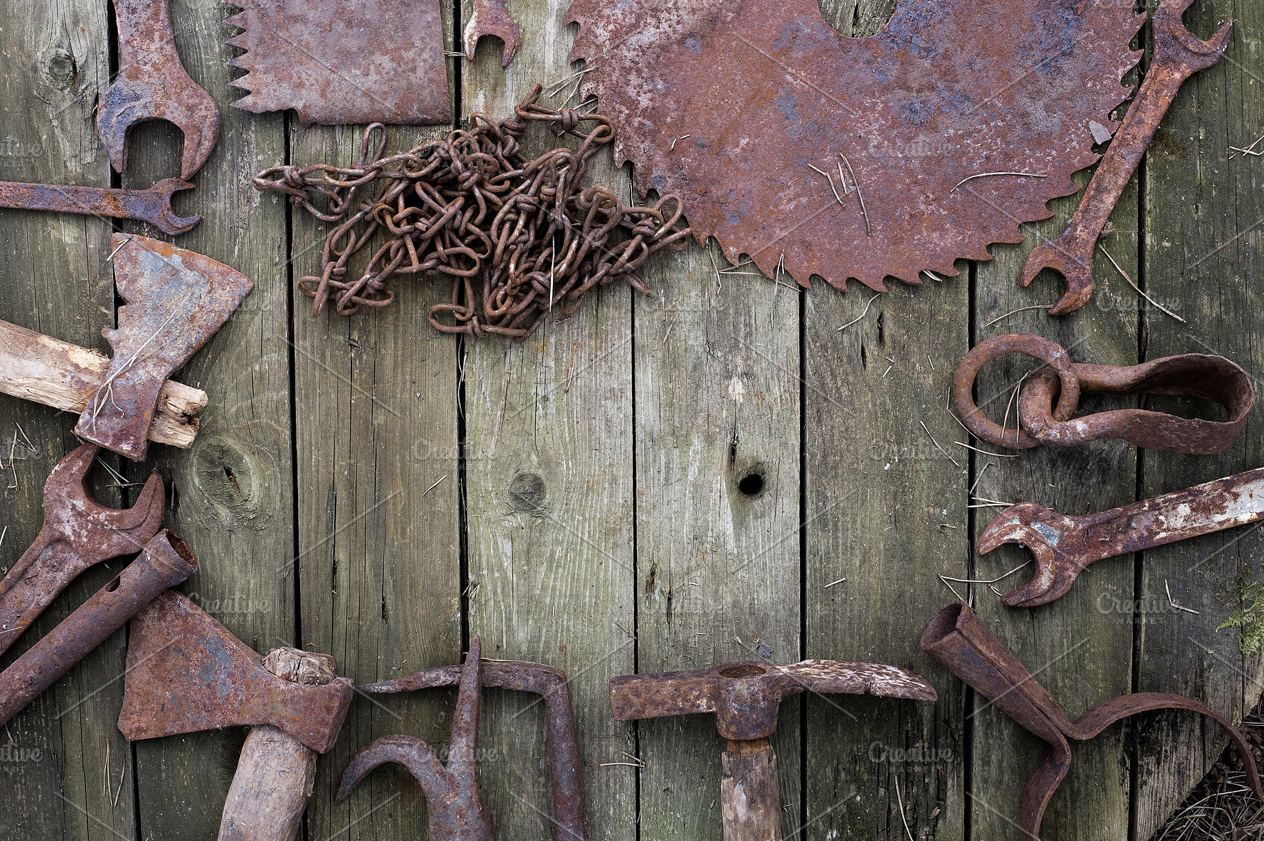 Desktop Craft Tools Labor Day Banner, an Industrial Photo by VetalStock