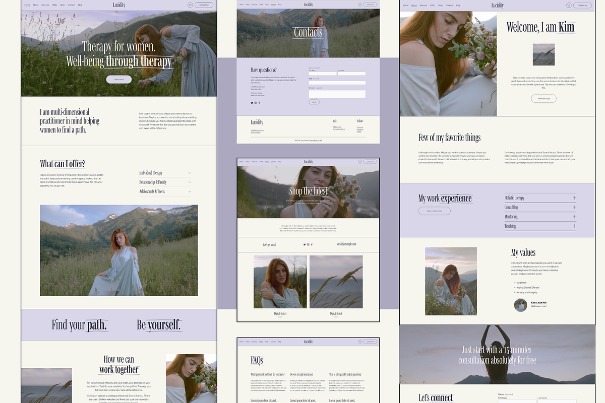 Therapist Squarespace Template, a Squarespace Template by Eden Origin Studio (Photo 3 of 11)