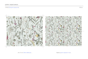 Soft Botanical Pattern Design