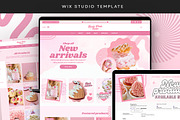 Pink Bakery Wix Website Template, a Wix Template by Template Twist Shop (Thumbnail 1 of 10)