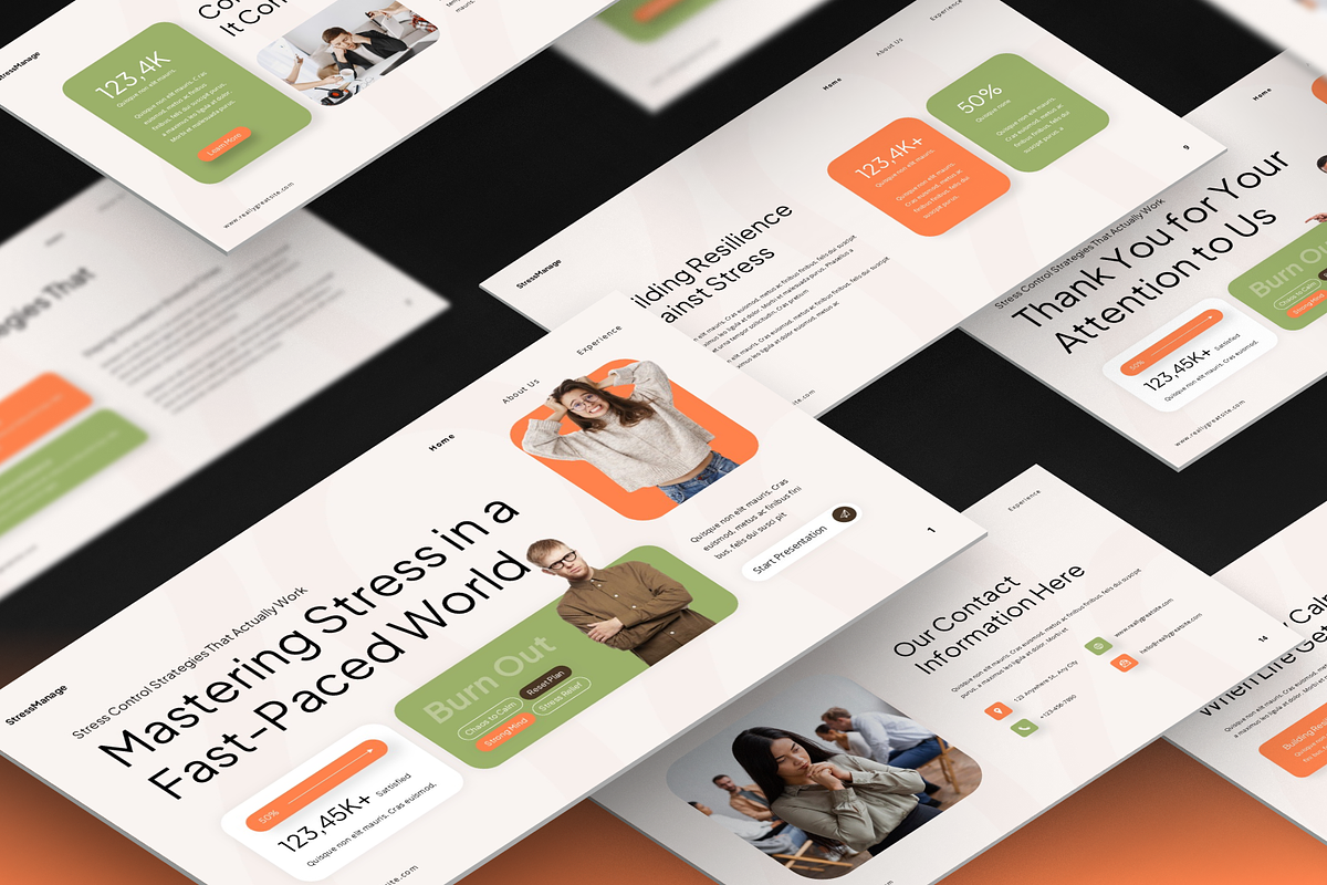 Stress Management Google Slides, a Presentation Template by Annora Studio (Photo 4 of 7)