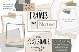 Textured Frames and Notes