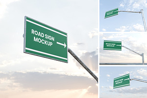 Road Sign Mockup, an Advertising Mockup by swsi-studio
