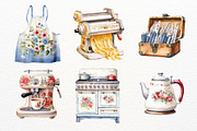 Kitchen Set Watercolor Sublimation, a Food Illustration by Maysa Art (Thumbnail 4 of 6)