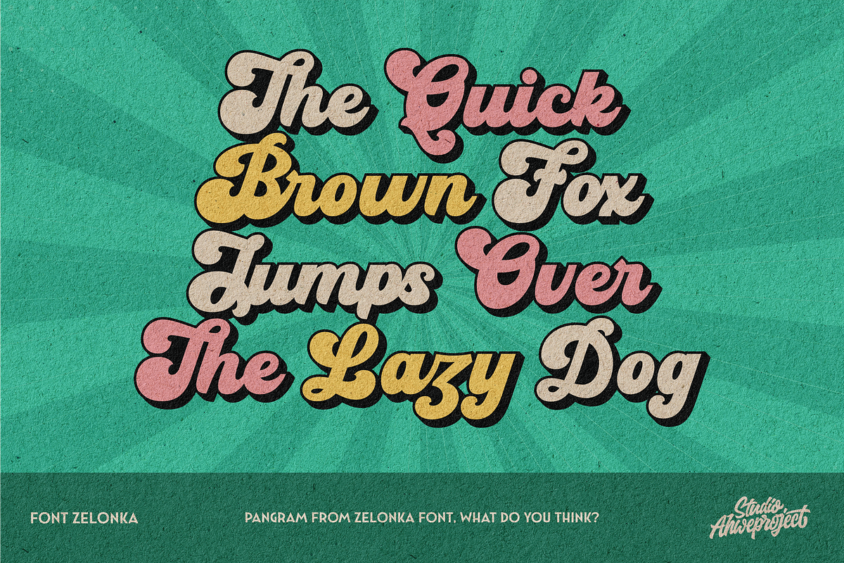 Zelonka, a Script Font by ahweproject (Photo 6 of 21)