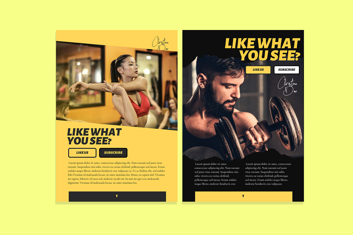 Canva Yellow Ebook Template, a Templates & Theme by ZohairKhanLtd (Photo 6 of 6)