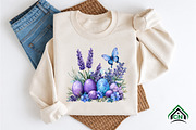 Watercolor Purple Easter Clipart, an Illustration by Craft Nest (Thumbnail 8 of 9)