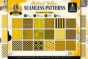 Abstract Yellow Seamless Patterns, a Pattern Graphic by Libby Wishes (Thumbnail 1 of 3)