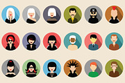 Flat round icons with people, an Icon by Gurza SHOP (Thumbnail 4 of 4)