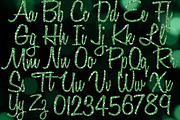 Green Glitter Alphabet Clip Art, an Object Graphic by Paper Element (Thumbnail 2 of 5)