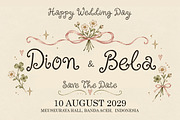 Clover Fields // 02 Font and Extras, a Script Font by Struggle Studio (Thumbnail 5 of 11)