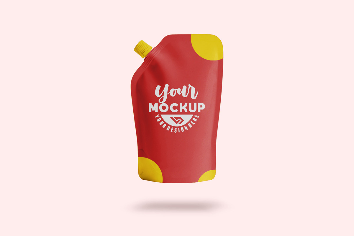 Red flexible spout pouch mockup, a Packaging Mockup by Viswal Studio (Photo 2 of 2)