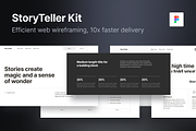 StoryTeller Wireframe Kit, a Wireframe Template by Hanna Sh (Thumbnail 1 of 6)