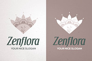 Floral Zen Brand Mark | Canva & AI, a Branding & Logo Template by Elibee (Thumbnail 1 of 6)