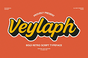Veylaph - Bold Retro Script Typeface, a Font by Indotype Foundry (Thumbnail 1 of 10)