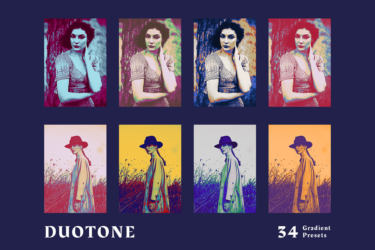 Duotone Gradient Photoshop Effect, a Poster Template by velvetmade.designs (Photo 6 of 10)