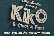 Kiko - Funny Display Font, a Font by Cruzine (Thumbnail 4 of 5)