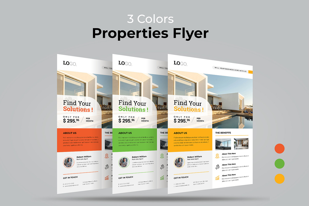 Realstate Properties Flyer Template preview 8