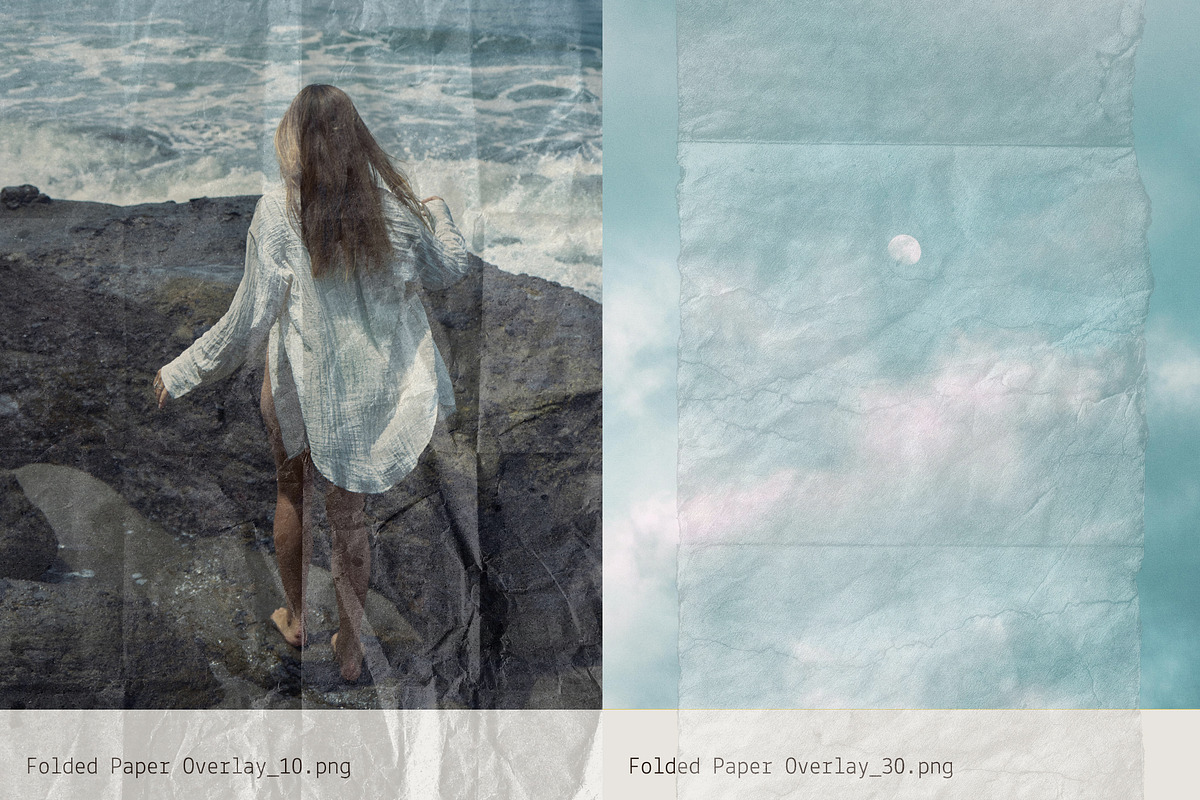 Folded: Paper Crease Overlays, a Texture Graphic by Anastasiia VNSK (Photo 10 of 19)