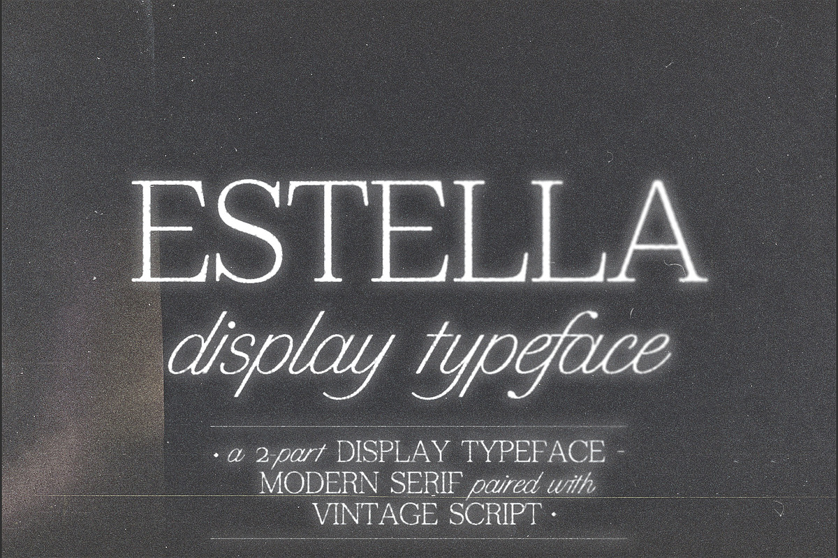 Estella | Display Typeface, a Serif Font by Off The Rack © (Photo 1 of 5)