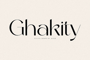 Ghakity Clean Display Sans Font