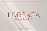 LORENZA - Elegant Sans Serif, a Sans Serif Font by Almarkhatype (Thumbnail 1 of 9)