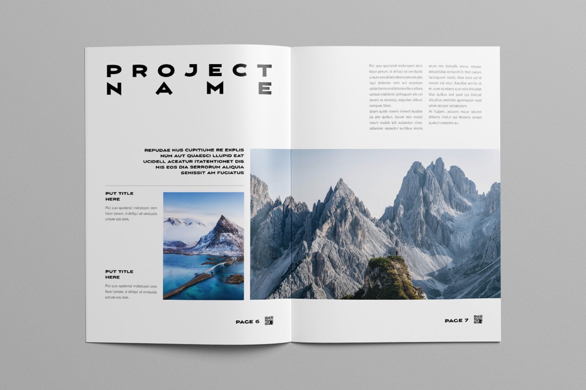 Photo Book Layout | Canva, a Brochure Template by Pixelpick (Photo 4 of 11)