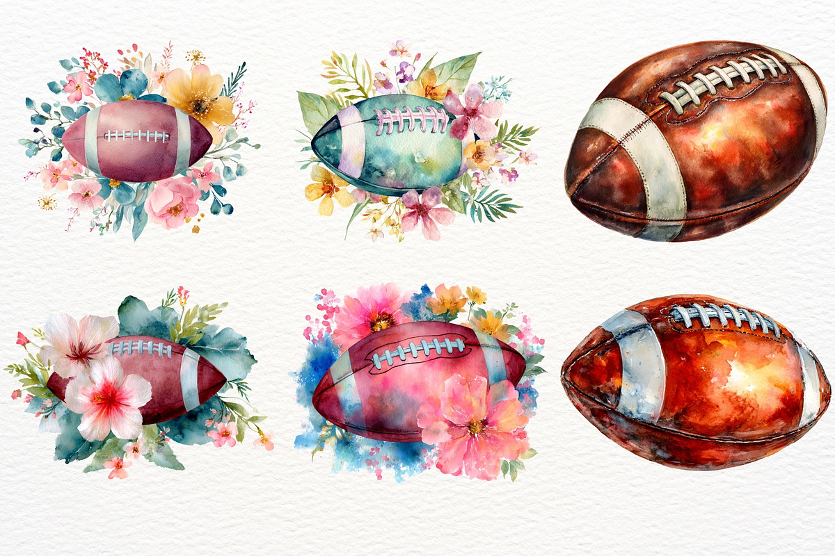 American Football PNG Sports Clipart, a Sport Illustration by SugarCloudStudioArt (Photo 4 of 8)
