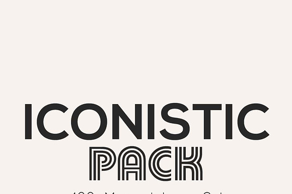 Iconistic 400 Minimal Line Icons