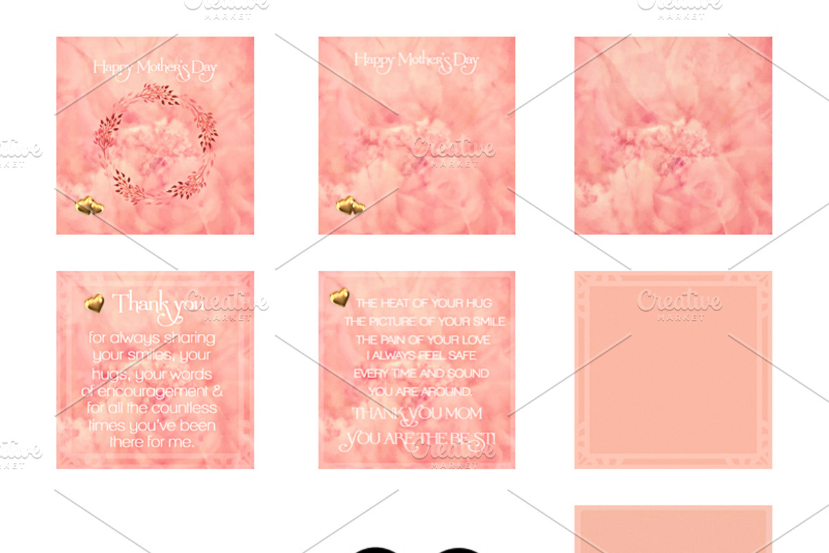 Mother's Day Creative Card Set, a Background Graphic by Art Cascadea (Photo 3 of 4)