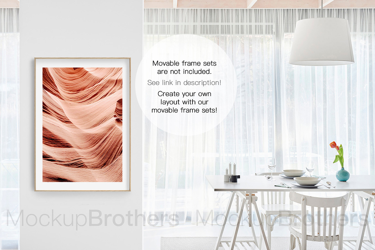 Dining room mockup mock up 26, a Print Template by MockUpBrothers (Photo 4 of 5)