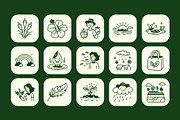 Animated Nature Doodle Icon Set, an Outline Icon by Vectors Market (Thumbnail 3 of 5)