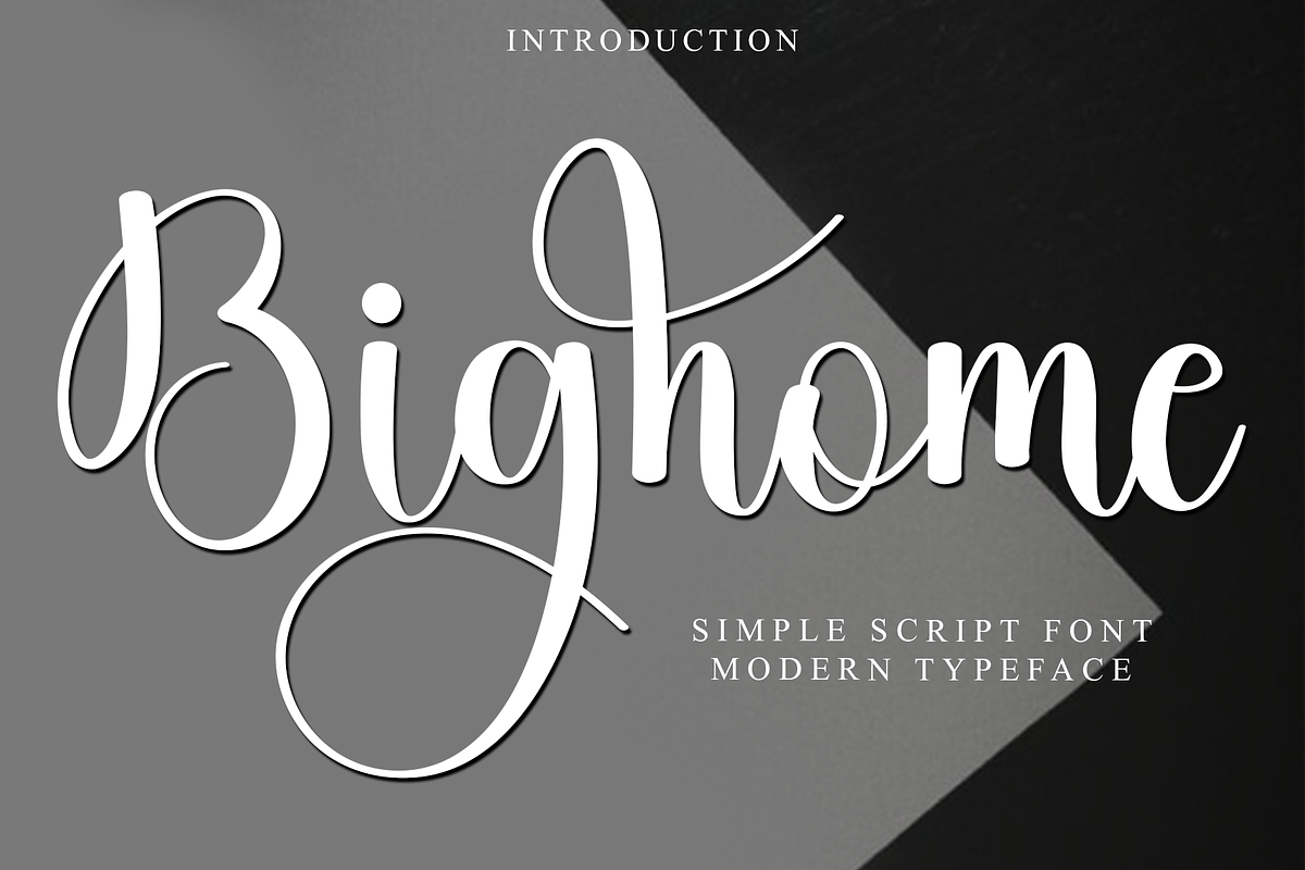 Bighome, a Handwritten Font by FreshTypeINK (Photo 1 of 8)
