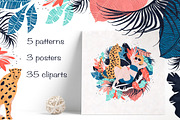 Tropical Girls and Cheetah, a Pattern Graphic by Lidiebug (Thumbnail 2 of 4)