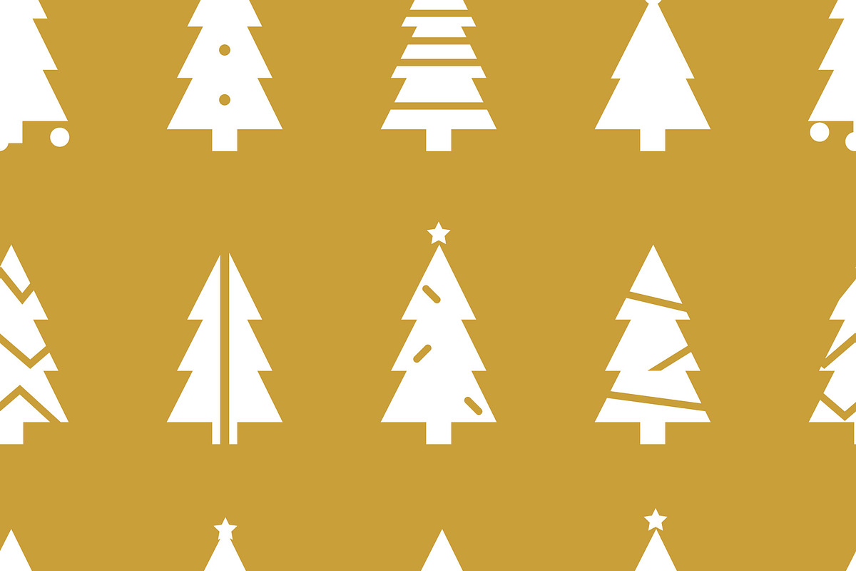 Christmas tree seamless pattern, a Pattern Graphic by Viktorijareut (Photo 1 of 4)