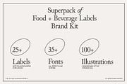 Food Logos & Packaging Kit Vol. 01, a Branding & Logo Template by @designartboard (Thumbnail 3 of 28)