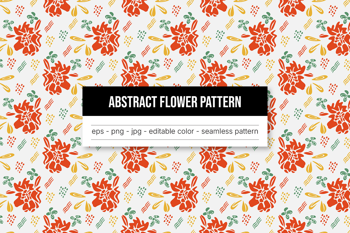 Abstract Flower Seamless Pattern, a Pattern Graphic by Sundaylab (Photo 1 of 2)