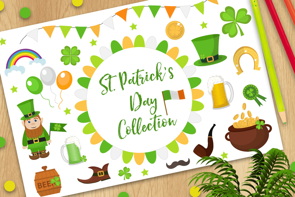 St. Patrick's Day Collection, an Object Graphic by Lucia Fox