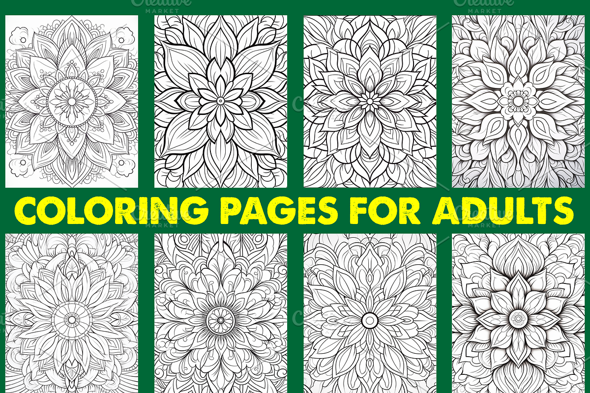 250 Mandala Coloring Pages, a Decorative Illustration by Design Station (Photo 7 of 7)