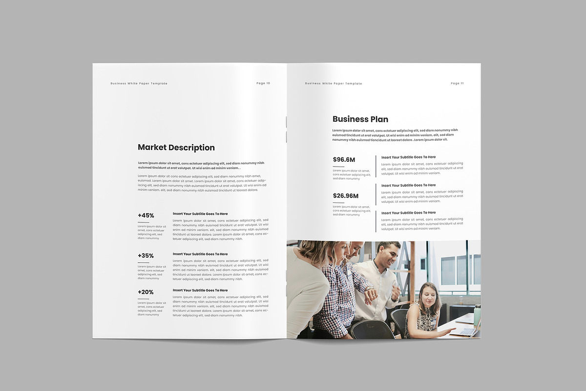 Minimal Whitepaper Template, a Brochure Template by afsar.hossain (Photo 5 of 9)